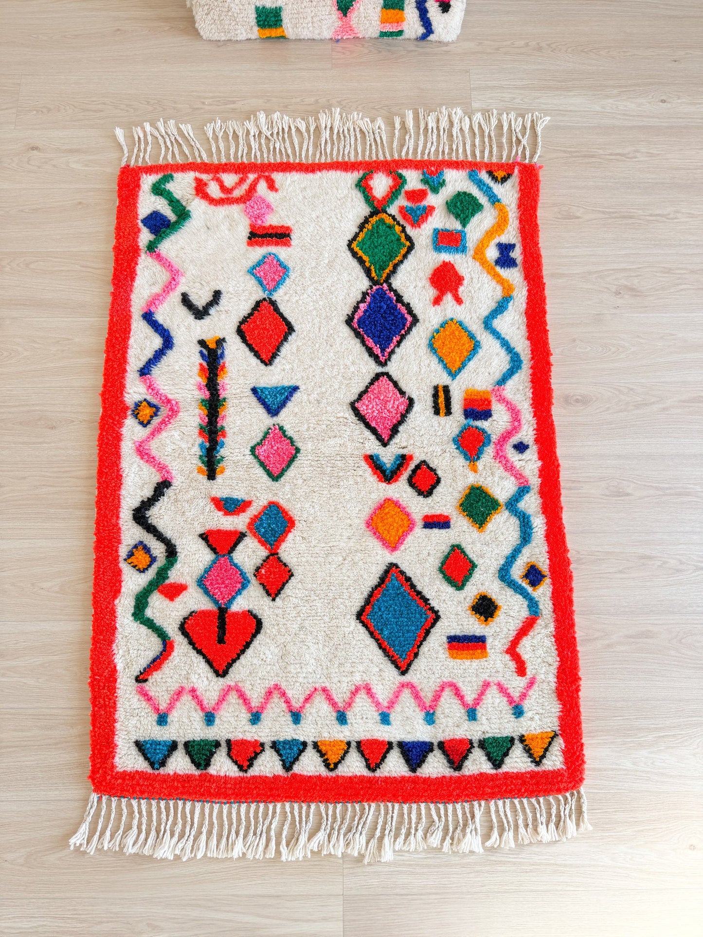 Colorful Berber rug 113 x 185 cm - No. 2435