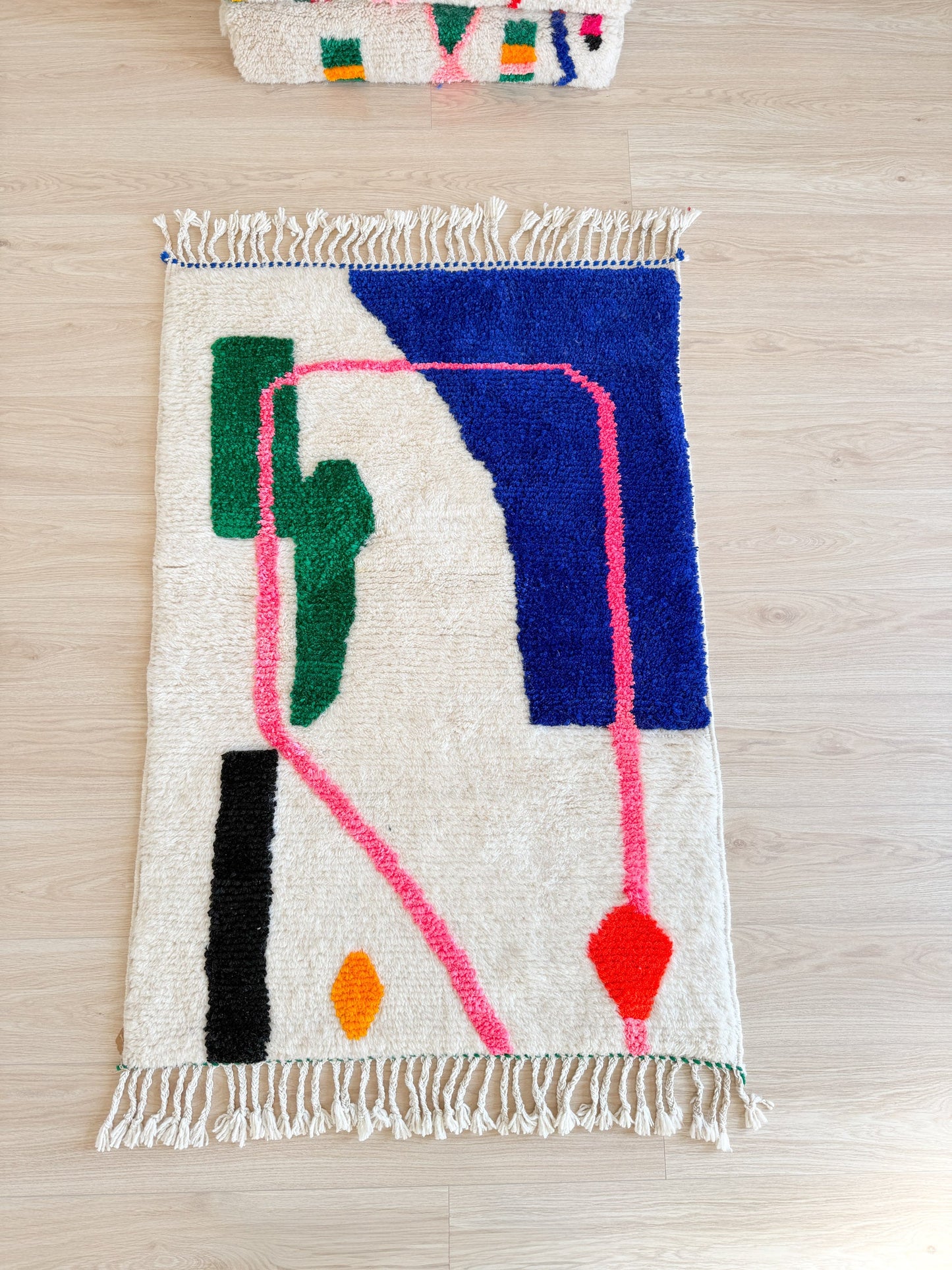 Colorful Berber rug 99 x 162 cm - No. 2463