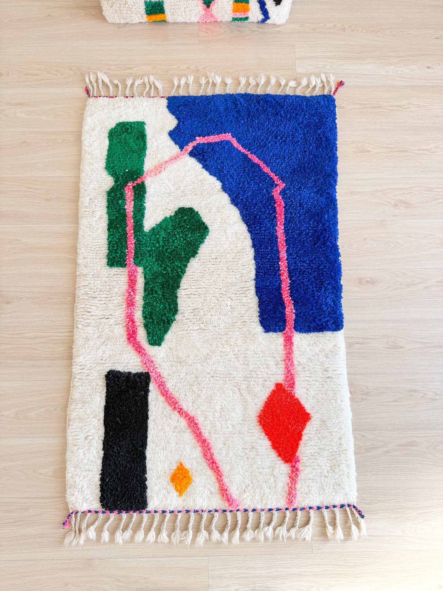 Colorful Berber rug 96 x 169 cm - No. 2457