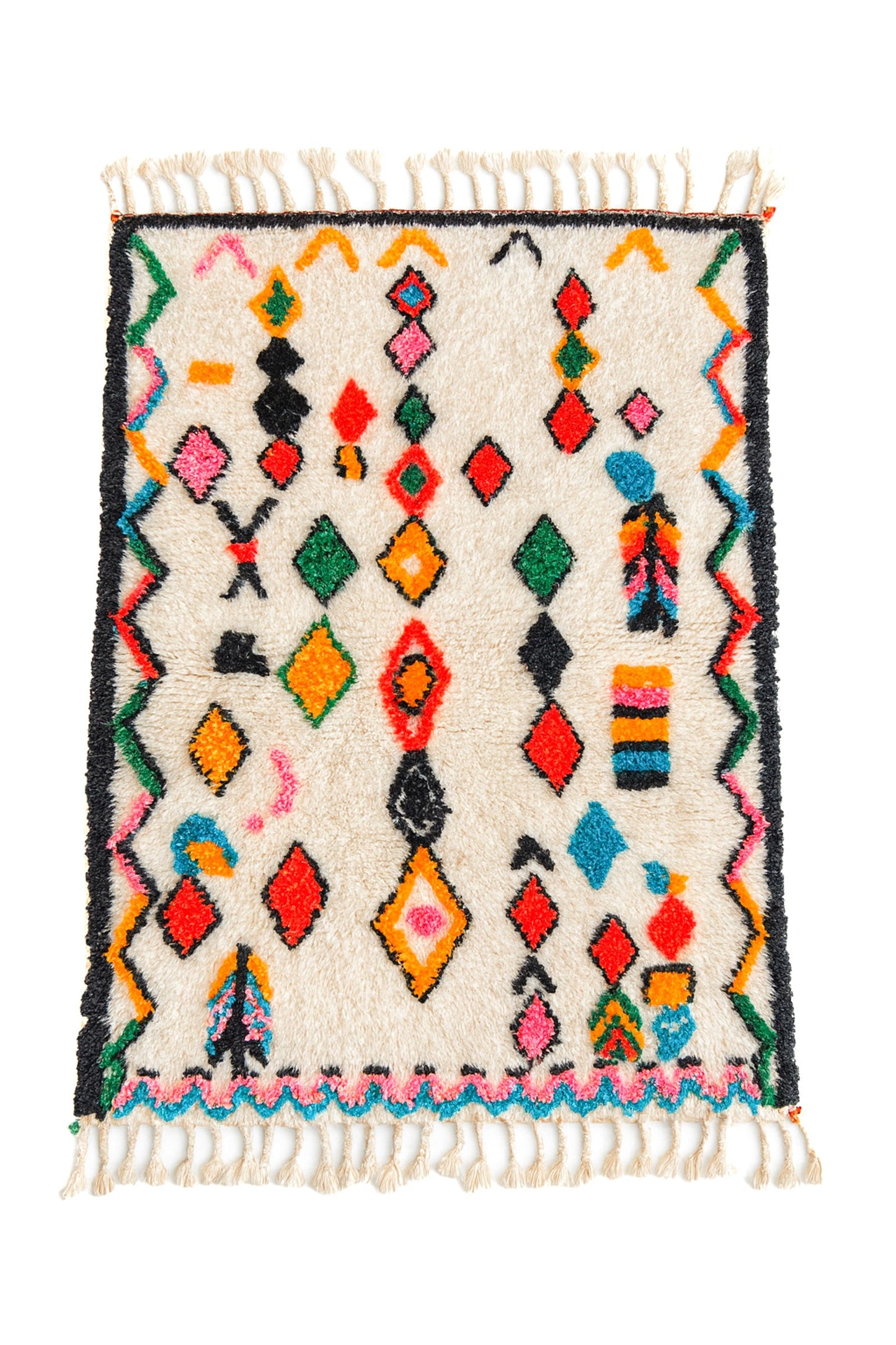 Colorful Berber rug 104 x 170 cm - No. 2444