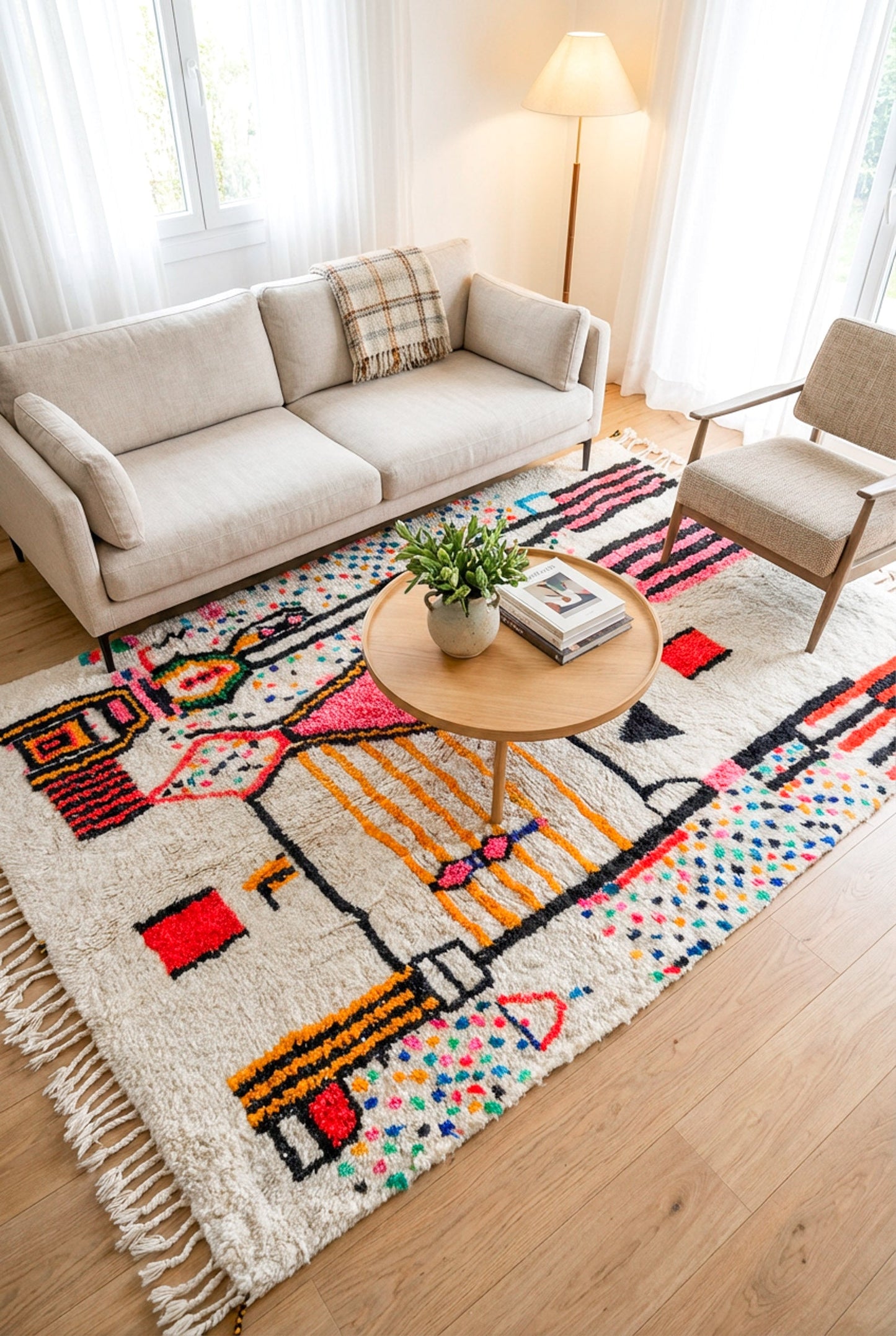 Colorful Berber rug 179 x 292 cm - No. 2460