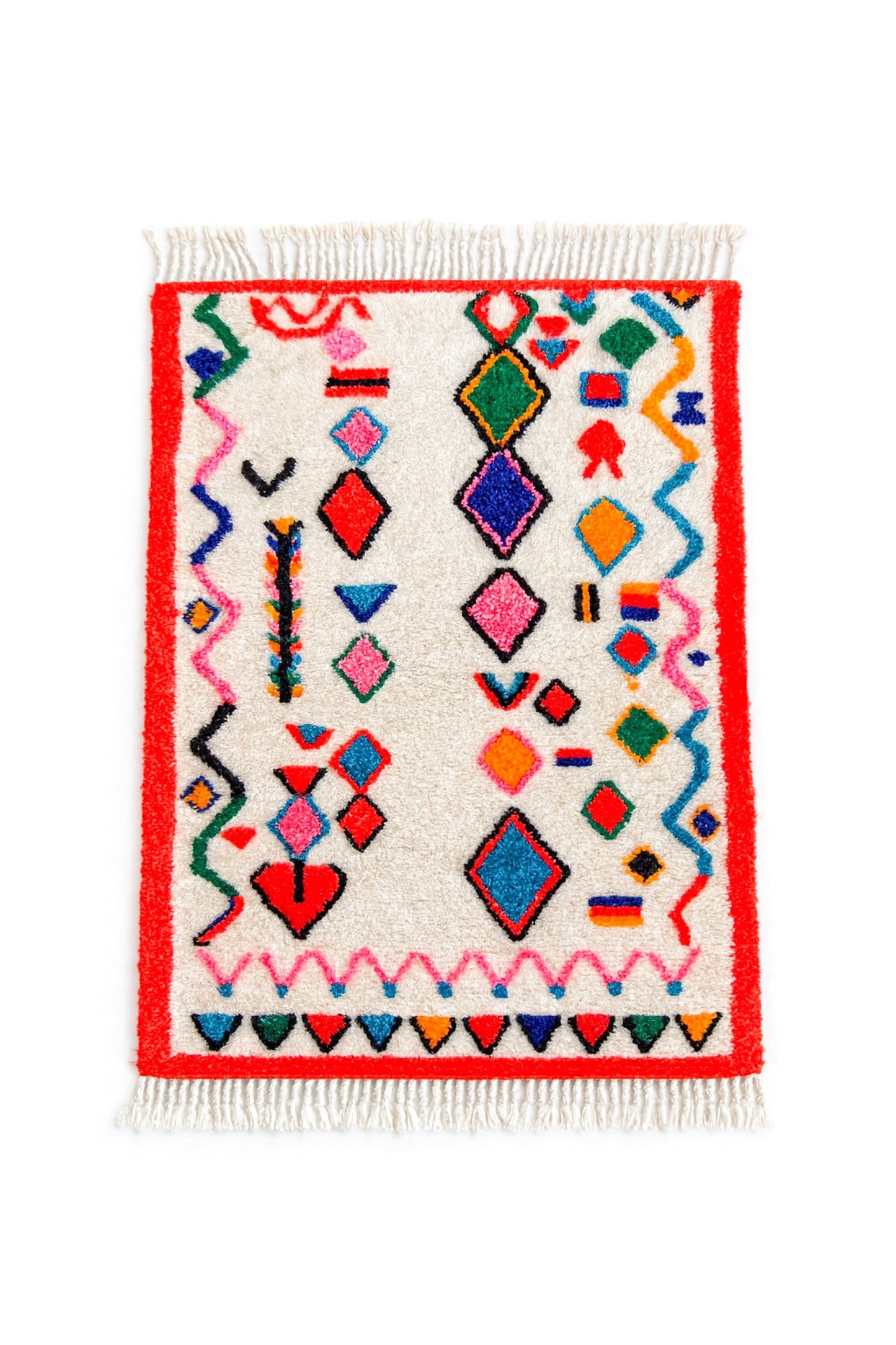 Colorful Berber rug 113 x 185 cm - No. 2435