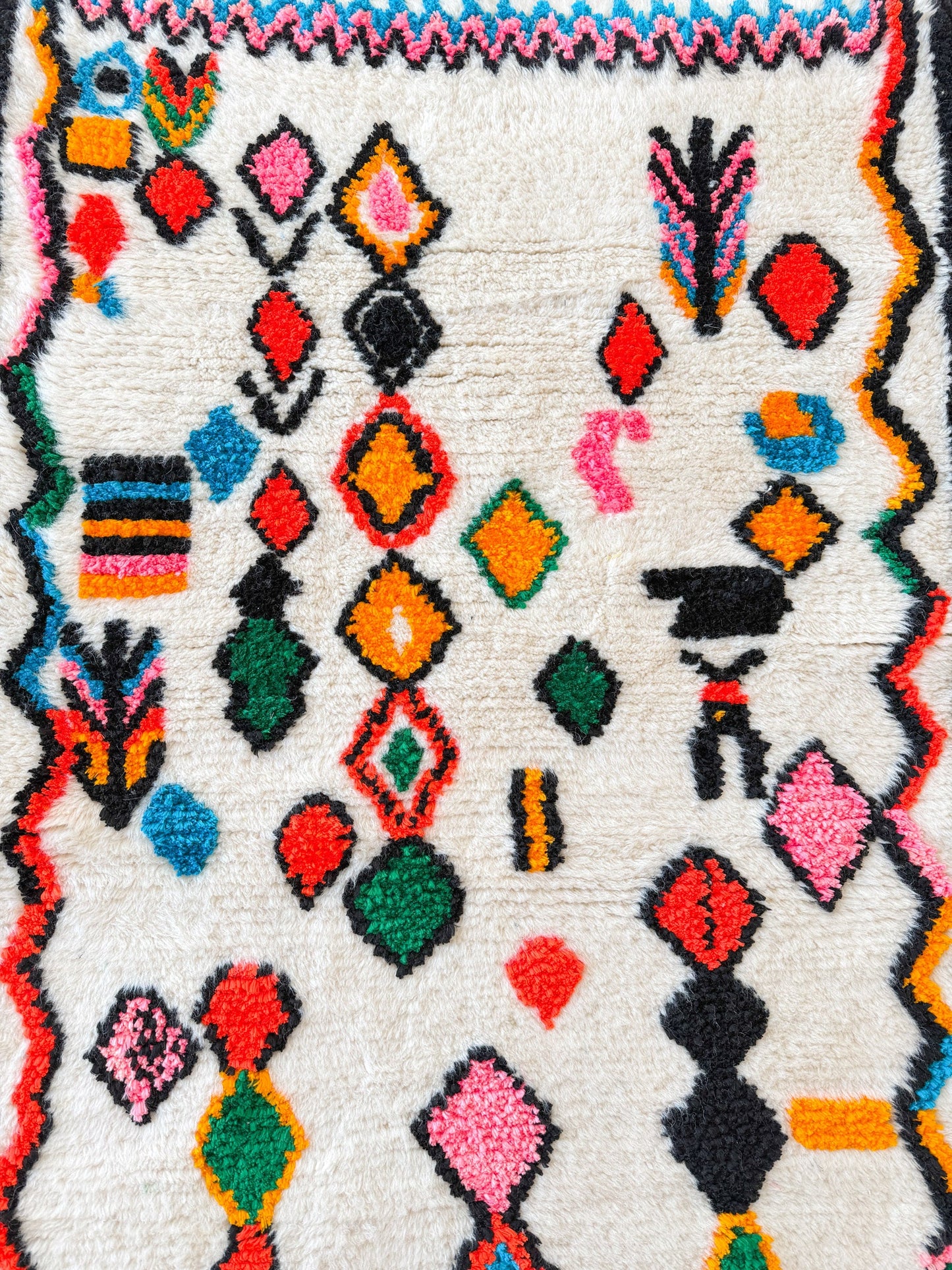 Colorful Berber rug 102 x 166 cm - No. 2344