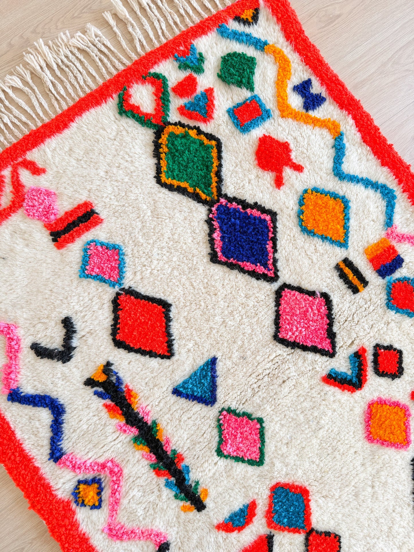 Colorful Berber rug 113 x 185 cm - No. 2435