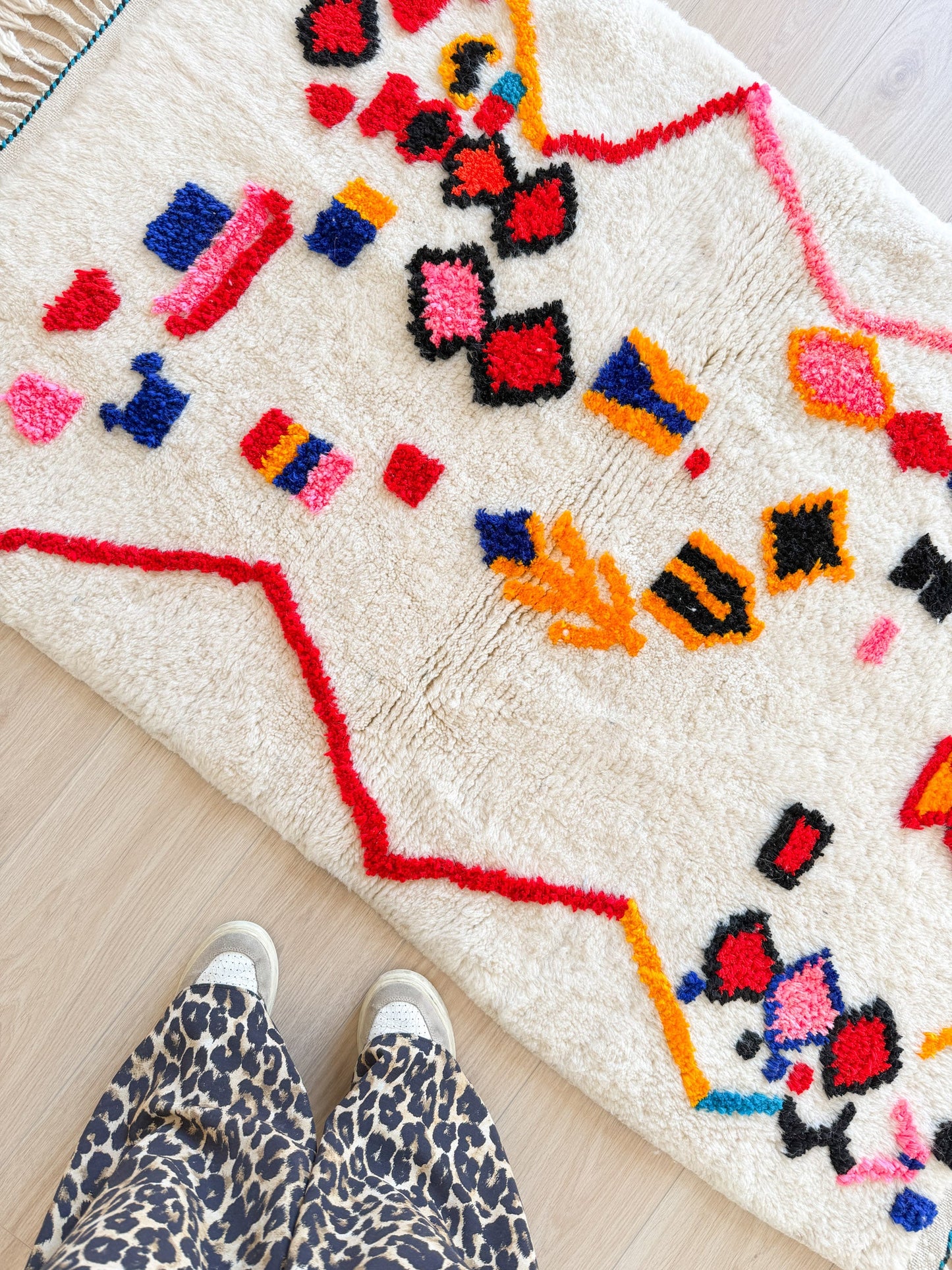 Colorful Berber rug 101 x 174 cm - No. 2458