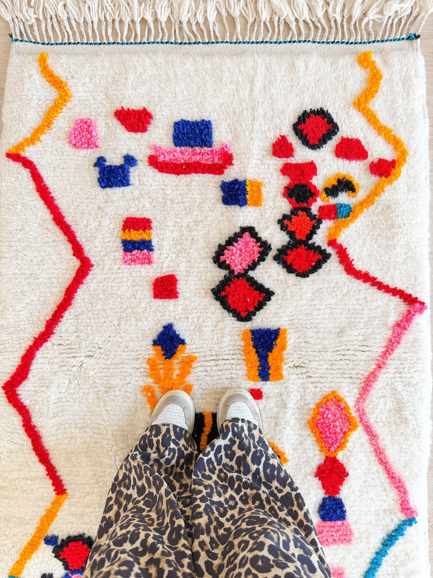 Colorful Berber rug 101 x 174 cm - No. 2458