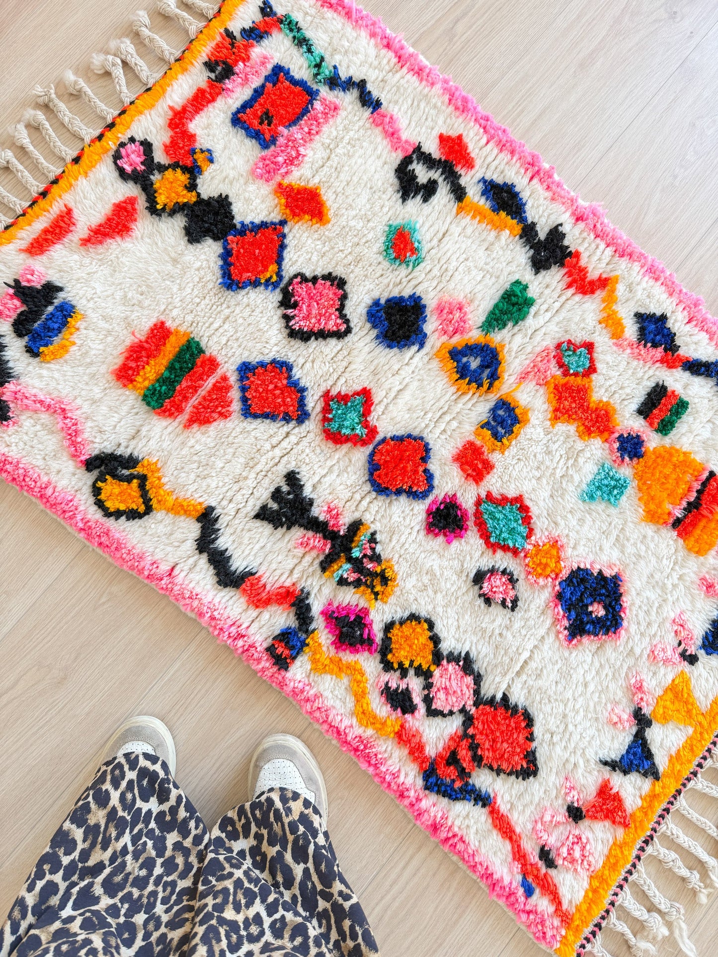 Colorful Berber rug 84 x 137 cm - No. 2461