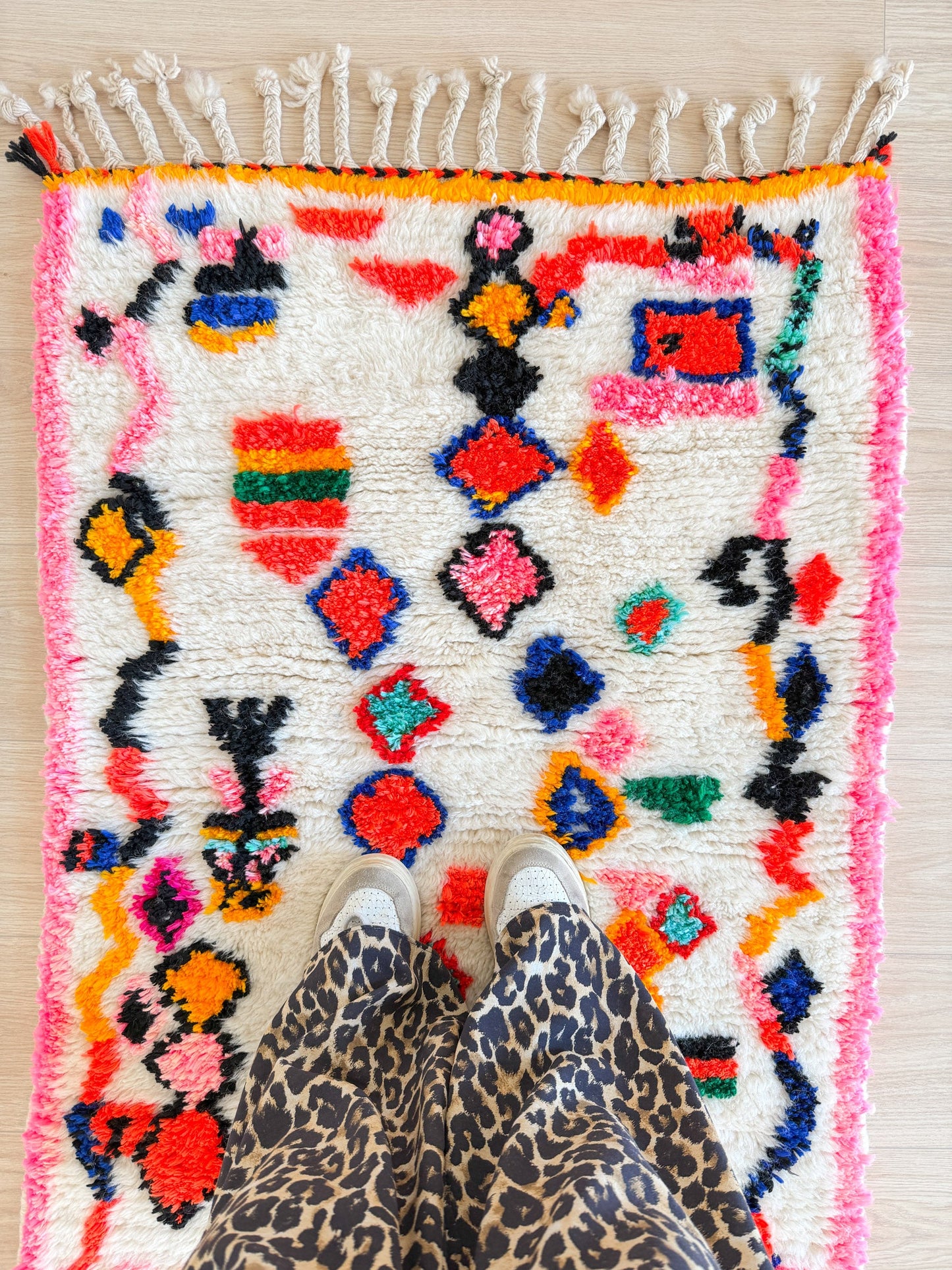 Colorful Berber rug 84 x 137 cm - No. 2461