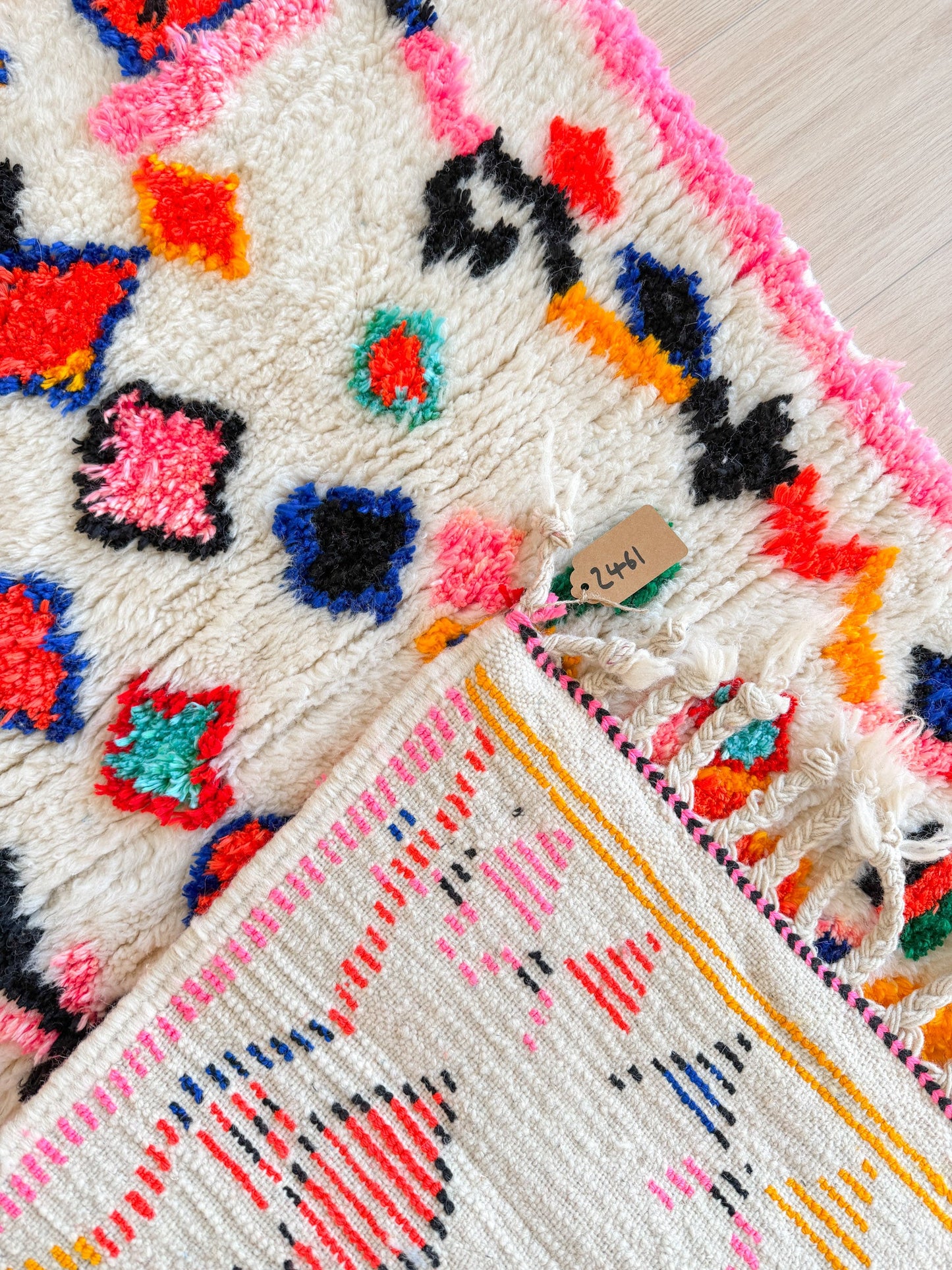 Colorful Berber rug 84 x 137 cm - No. 2461