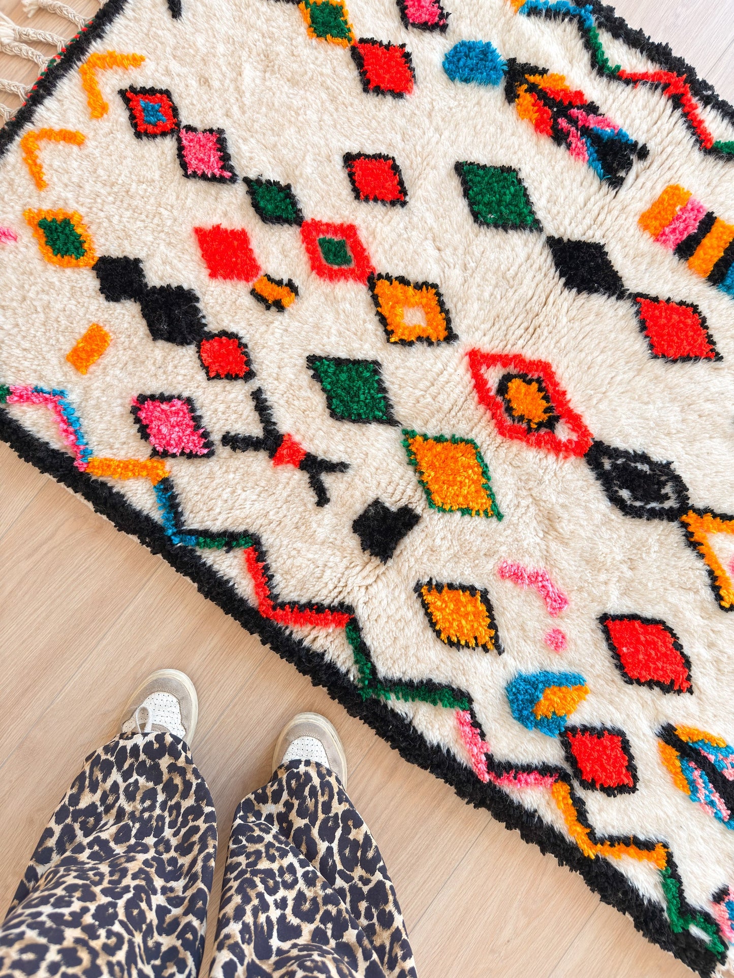 Colorful Berber rug 104 x 170 cm - No. 2444