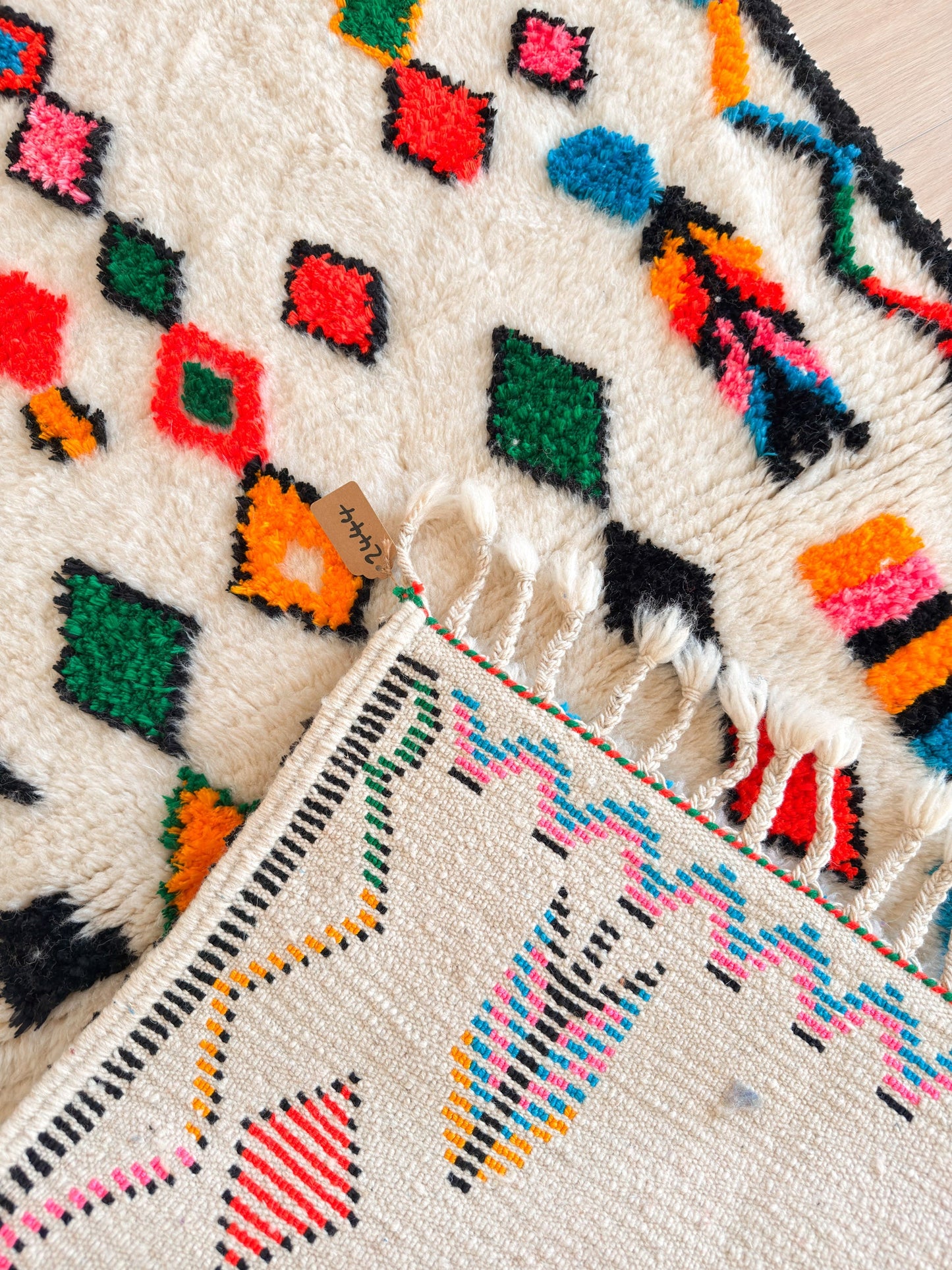 Colorful Berber rug 104 x 170 cm - No. 2444