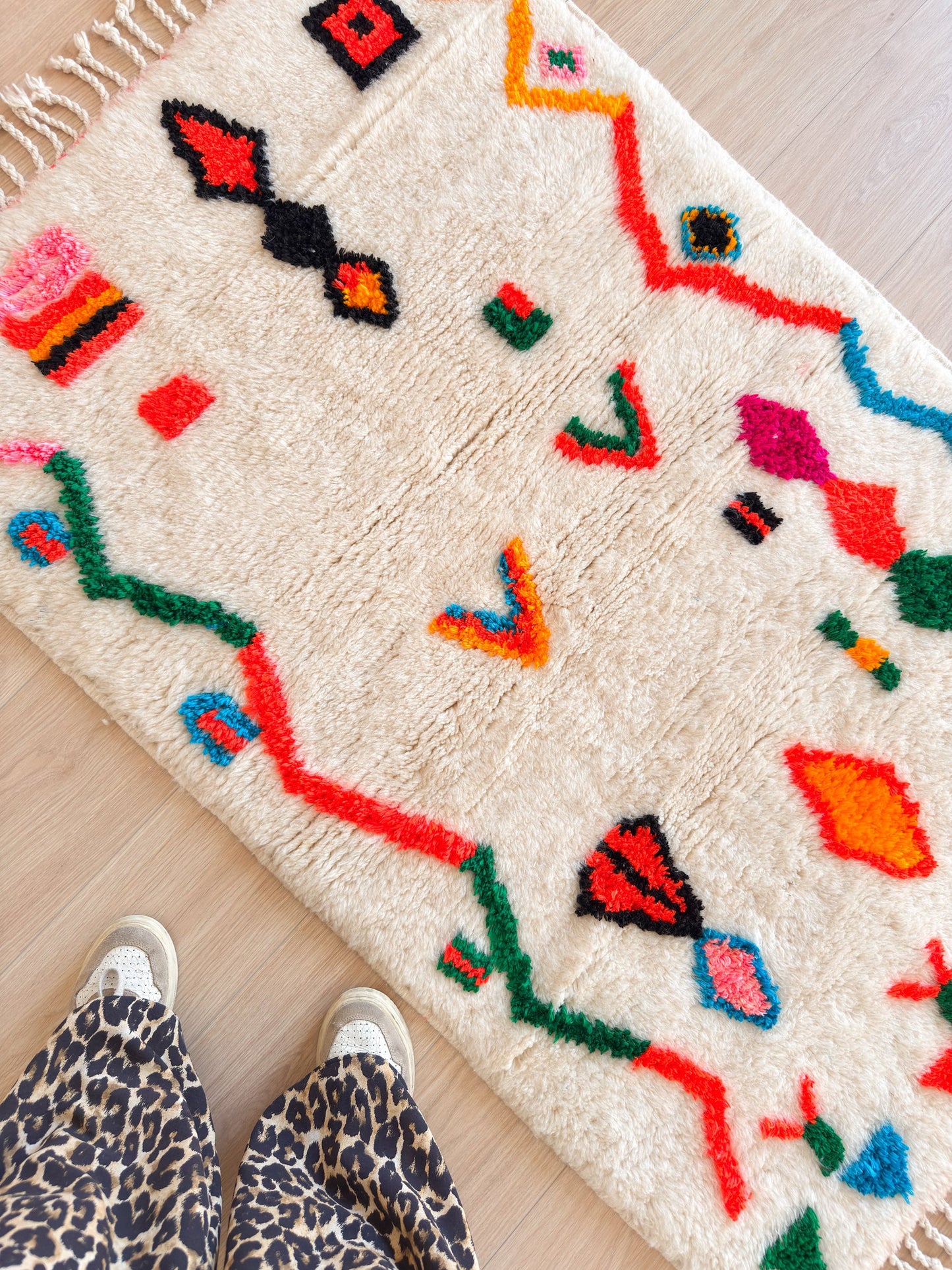 Colorful Berber rug 99 x 169 cm - No. 2464