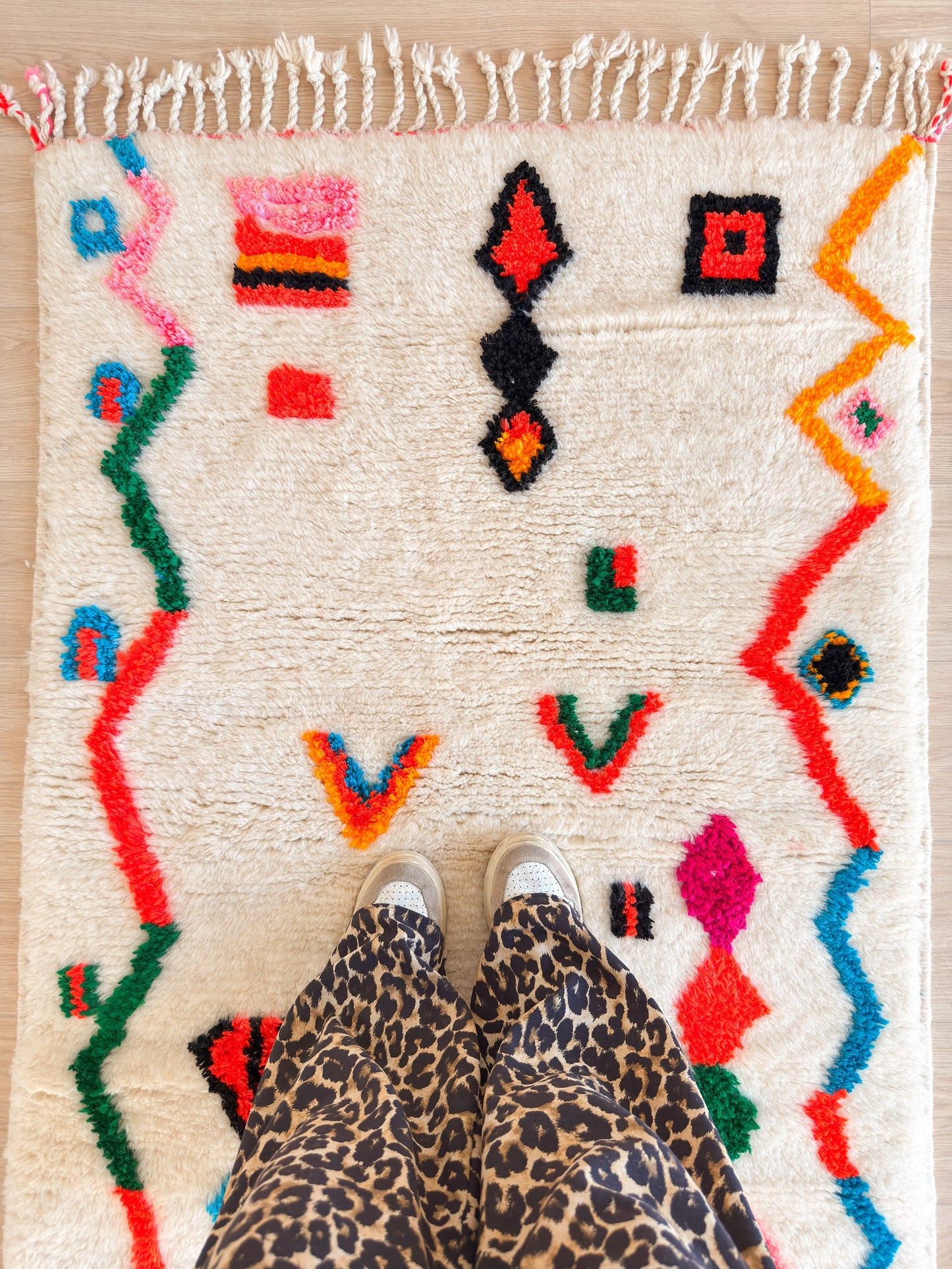 Colorful Berber rug 99 x 169 cm - No. 2464