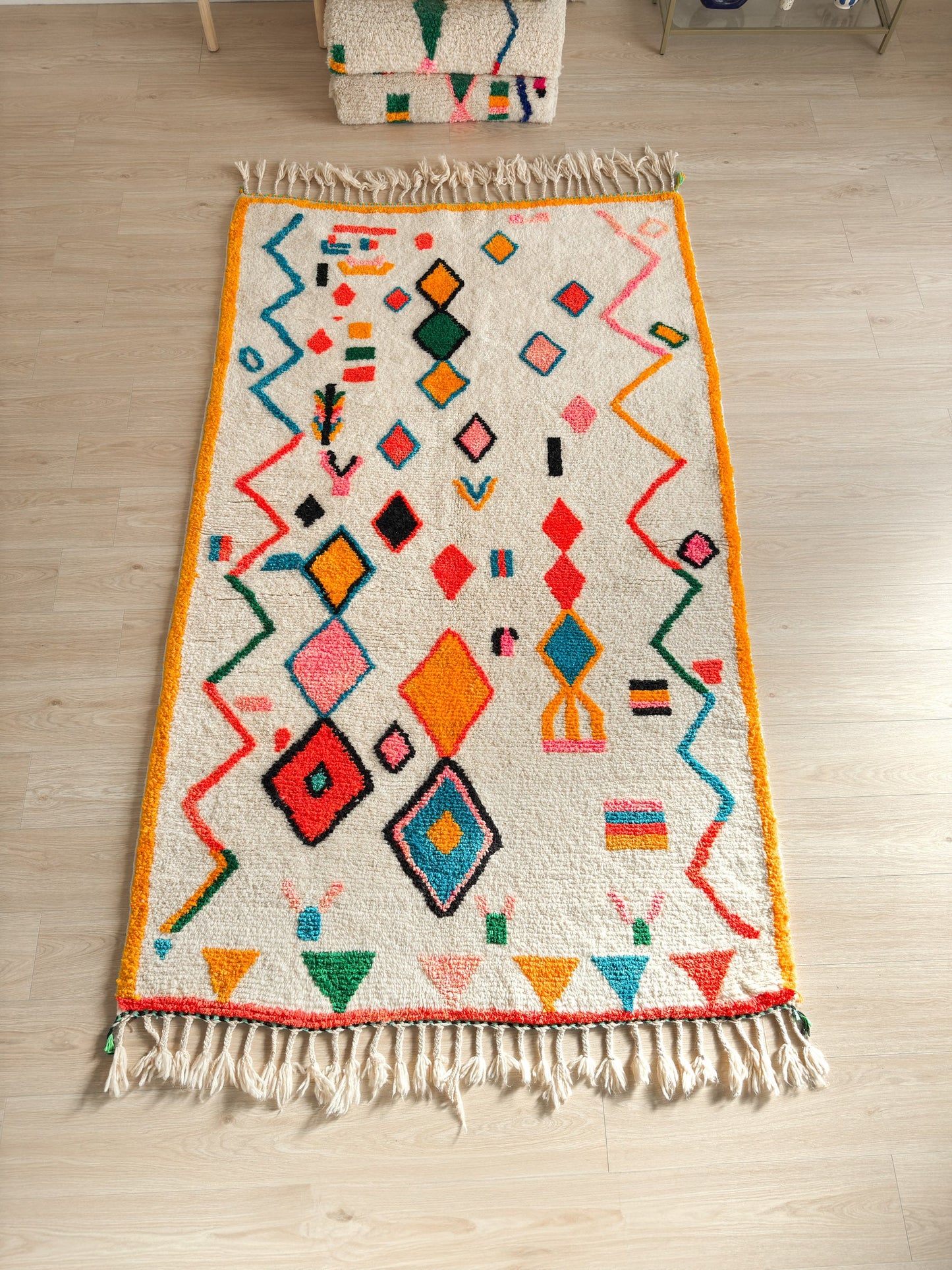 Colorful Berber rug 153 x 274 cm - No. 2371