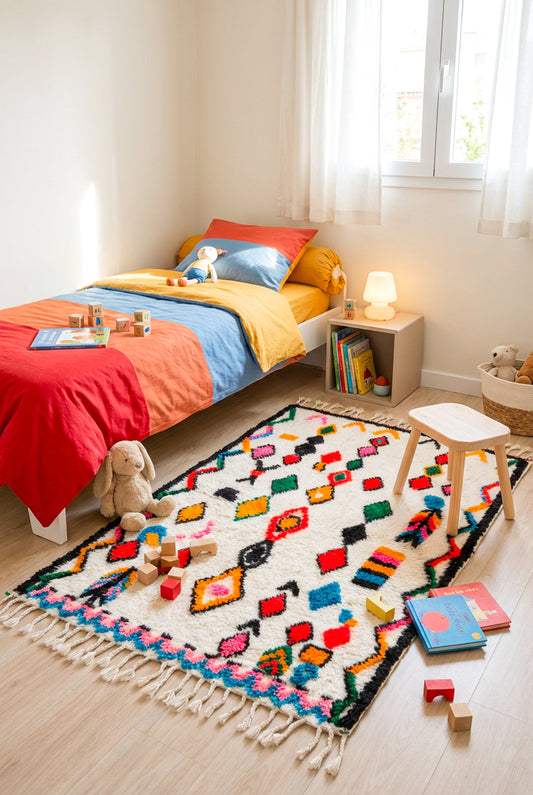 Colorful Berber rug 104 x 170 cm - No. 2444