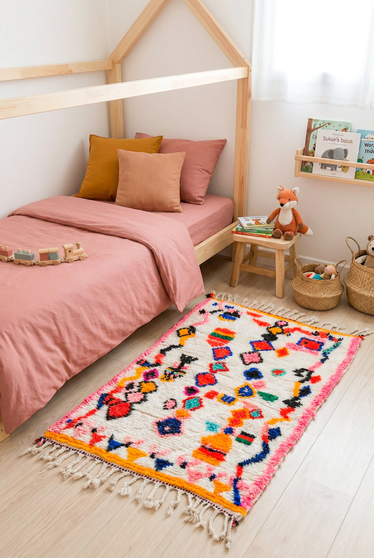 Colorful Berber rug 84 x 137 cm - No. 2461