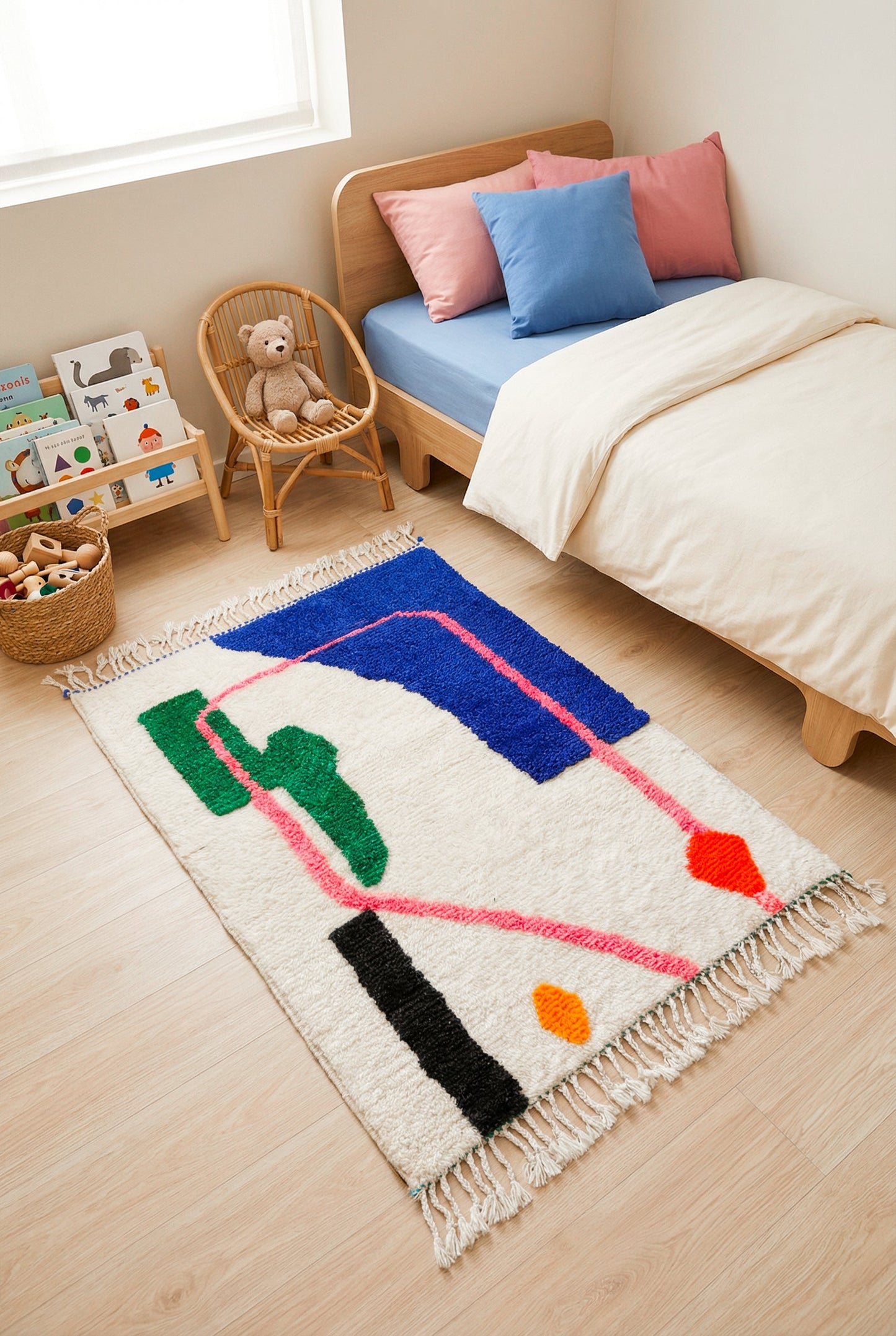 Colorful Berber rug 99 x 162 cm - No. 2463