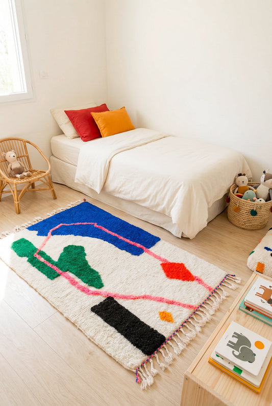 Colorful Berber rug 96 x 169 cm - No. 2457