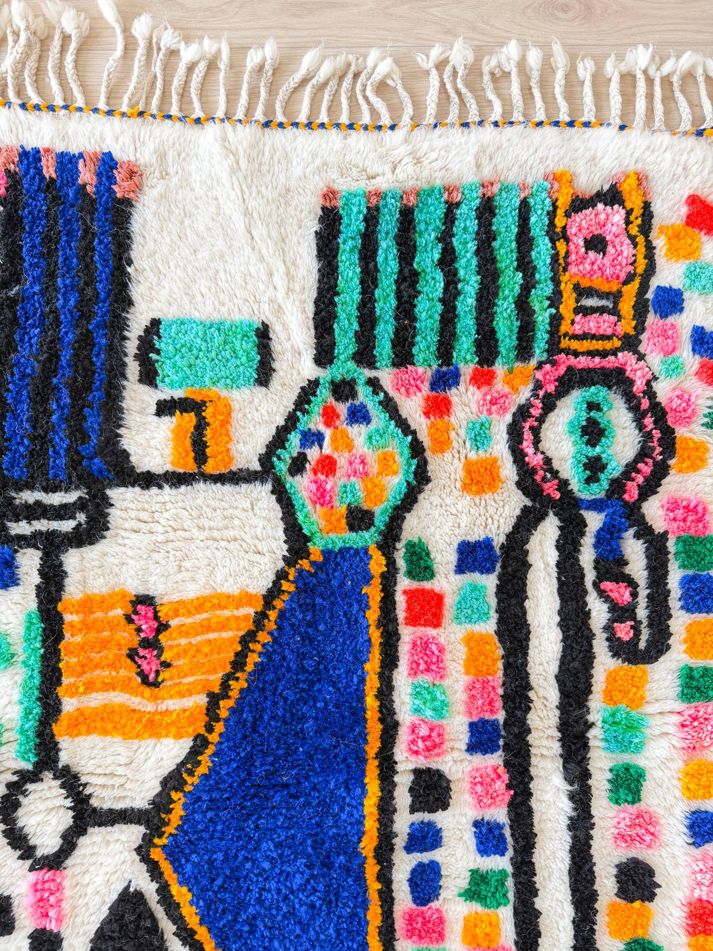 Colorful Berber rug 103 x 163 cm - No. 2441