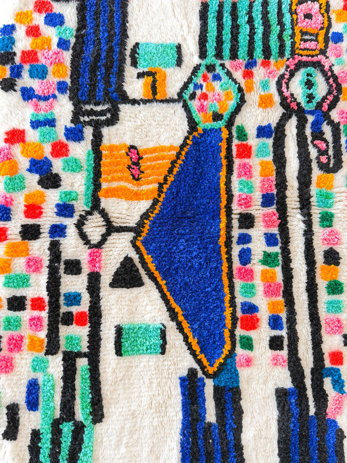 Colorful Berber rug 103 x 163 cm - No. 2441