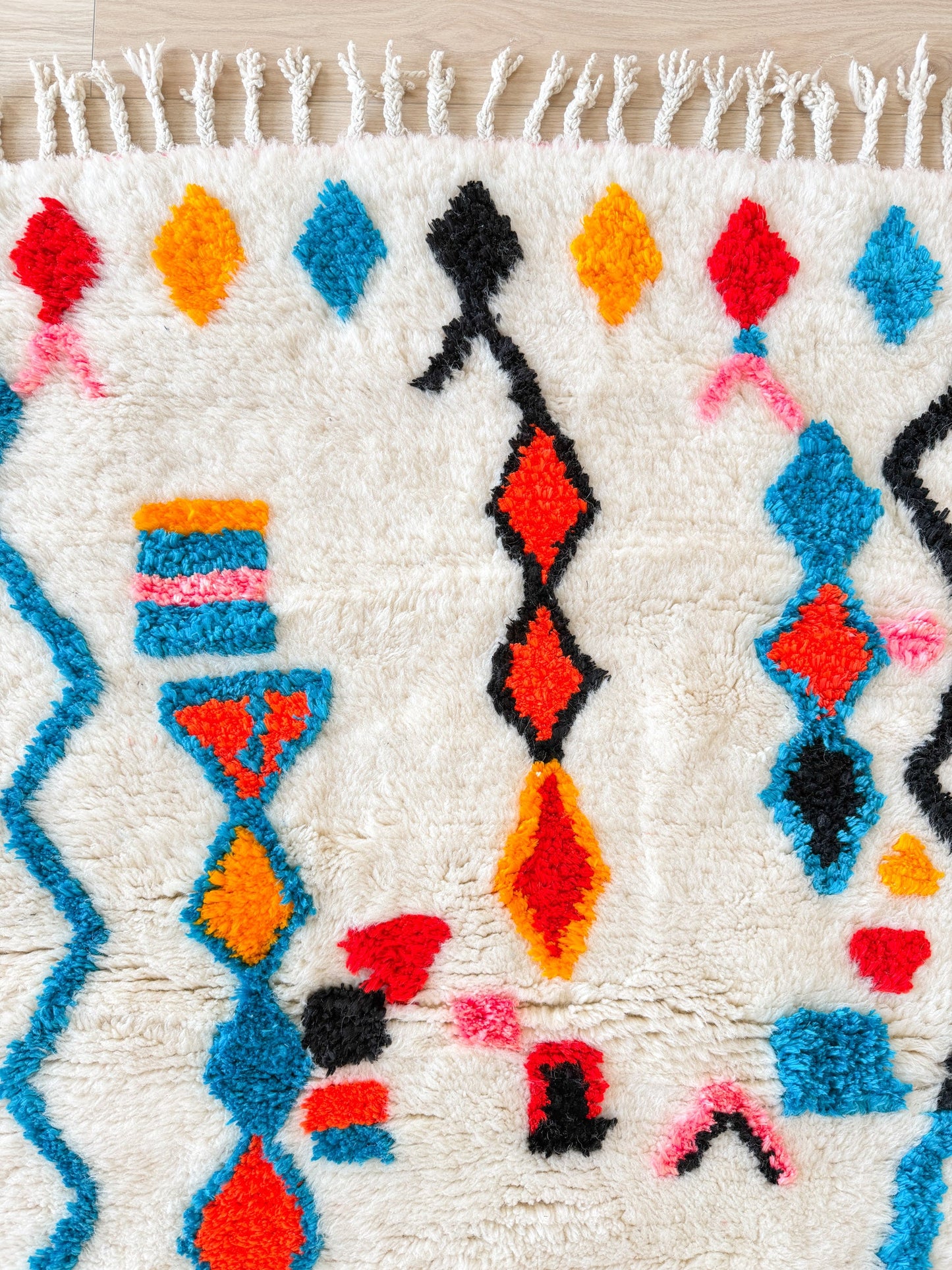 Colorful Berber rug 95 x 168 cm - No. 2402