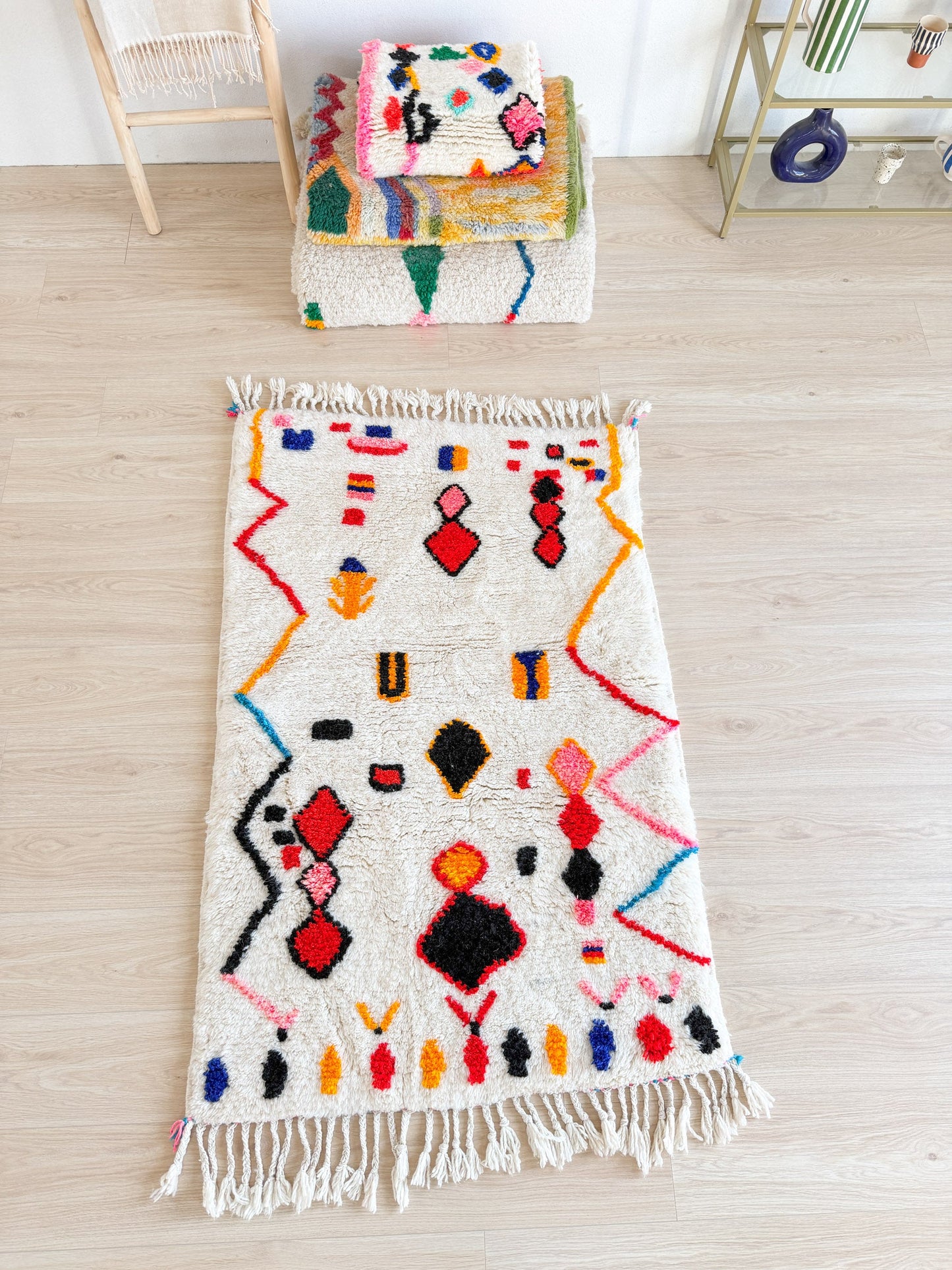 Colorful Berber rug 101 x 172 cm - No. 2429