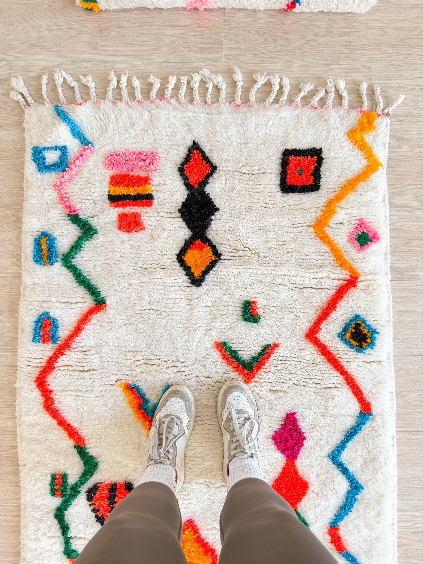 Colorful Berber rug 96 x 169 cm - No. 2439