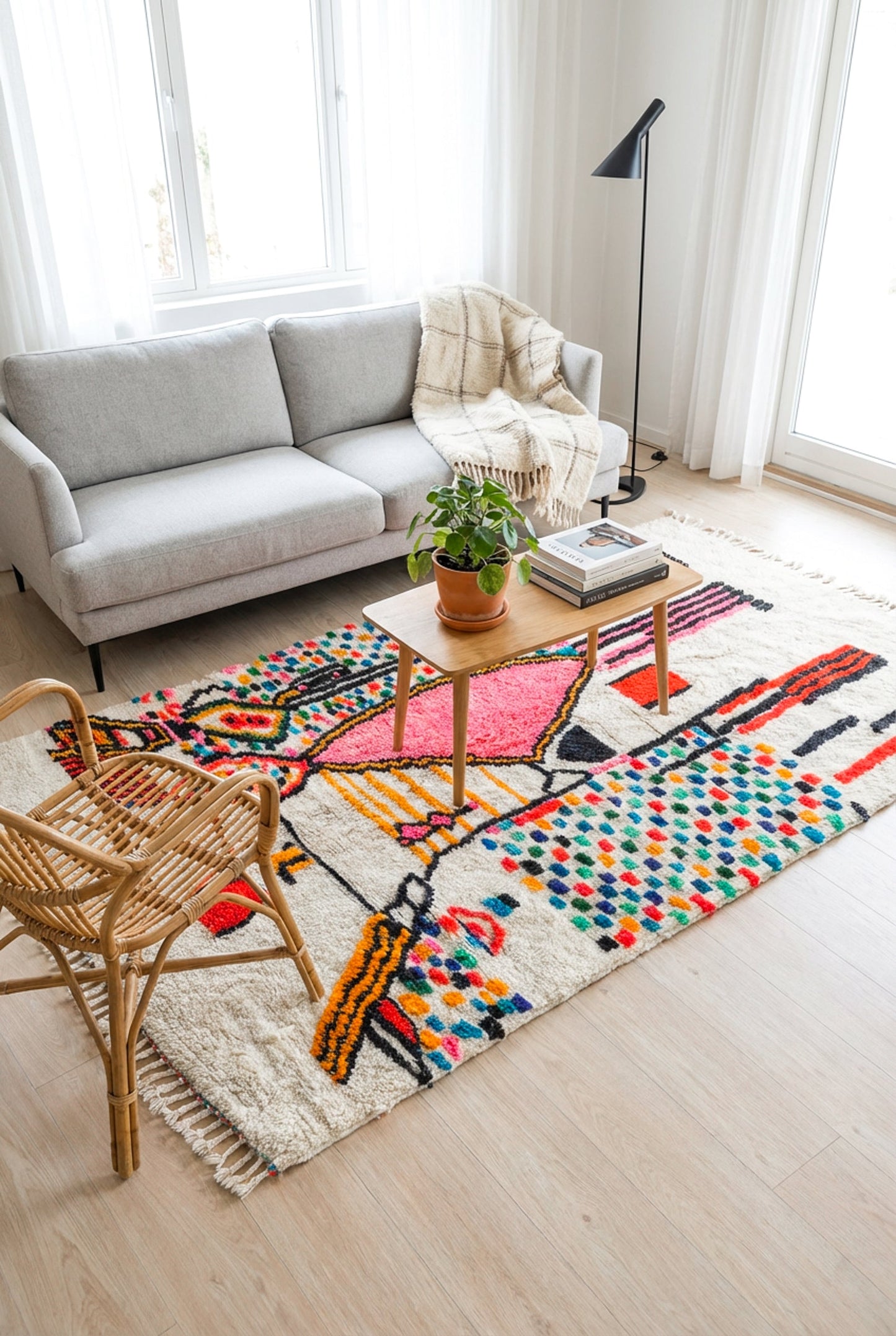 Colorful Berber rug 150 x 270 cm - No. 2281